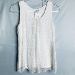 Elena baldi sleeveless silk top NWT size small
